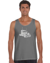 Load image into Gallery viewer, KEEP ON TRUCKIN&#39; - Men&#39;s Word Art Tank Top