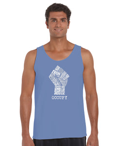 OCCUPY FIGHT THE POWER - Men's Word Art Tank Top