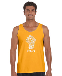 OCCUPY FIGHT THE POWER - Men's Word Art Tank Top