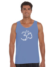Load image into Gallery viewer, THE OM SYMBOL OUT OF YOGA POSES - Men&#39;s Word Art Tank Top