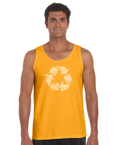 86 RECYCLABLE PRODUCTS - Men's Word Art Tank Top
