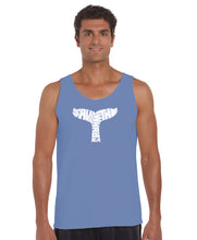 Load image into Gallery viewer, SAVE THE WHALES - Men&#39;s Word Art Tank Top