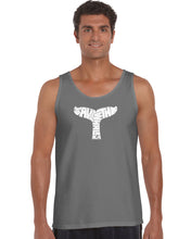 Load image into Gallery viewer, SAVE THE WHALES - Men&#39;s Word Art Tank Top