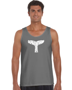SAVE THE WHALES - Men's Word Art Tank Top