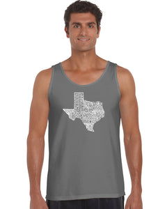 The Great State of Texas - Men's Word Art Tank Top