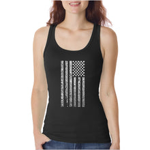 Load image into Gallery viewer, National Anthem Flag  - Women&#39;s Word Art Tank Top