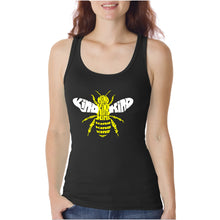 Load image into Gallery viewer, Bee Kind  - Women&#39;s Word Art Tank Top