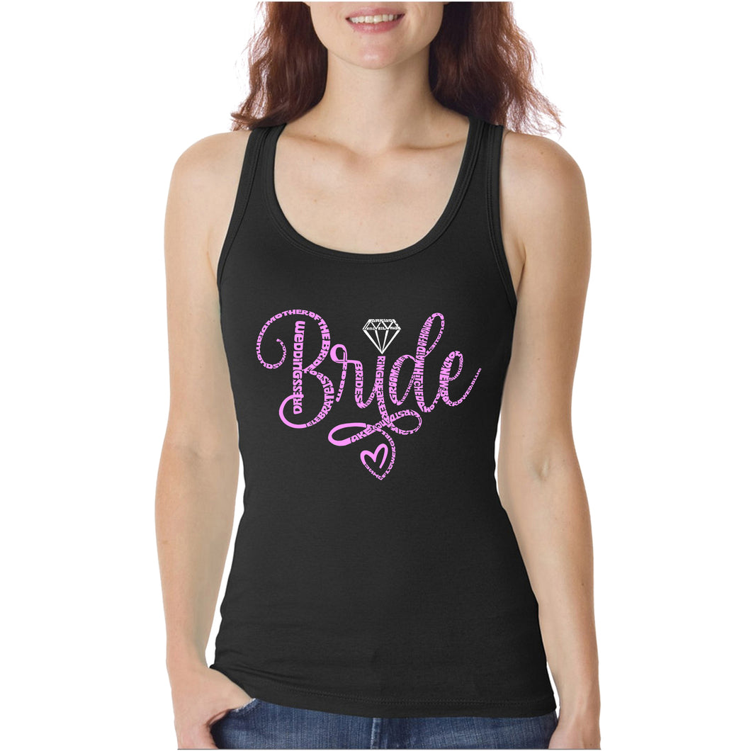 Women's Word Art Tank Top - Bride