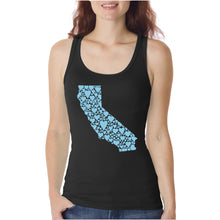 Load image into Gallery viewer, California Hearts  - Women&#39;s Word Art Tank Top