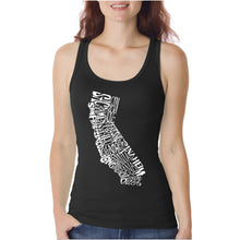 Load image into Gallery viewer, California State  - Women&#39;s Word Art Tank Top