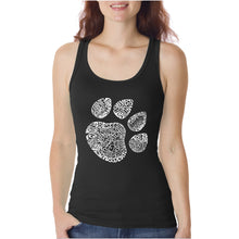 Load image into Gallery viewer, Cat Paw  - Women&#39;s Word Art Tank Top