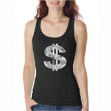 Load image into Gallery viewer, Dollar Sign  - Women&#39;s Word Art Tank Top