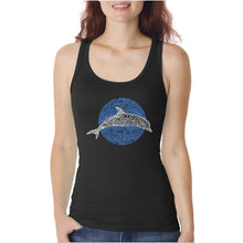 Load image into Gallery viewer, Species of Dolphin  - Women&#39;s Word Art Tank Top