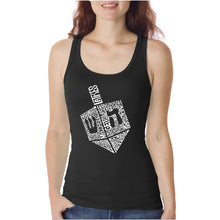 Load image into Gallery viewer, Hanukkah Dreidel - Women&#39;s Word Art Tank Top