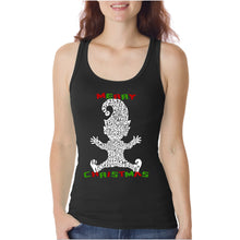 Load image into Gallery viewer, Christmas Elf - Women&#39;s Word Art Tank Top