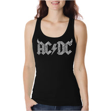 Load image into Gallery viewer, ACDC Classic Horns Logo  - Women&#39;s Word Art Tank Top