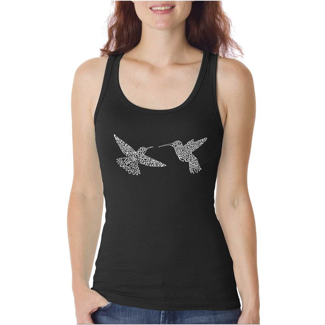 Hummingbirds - Women's Word Art Tank Top