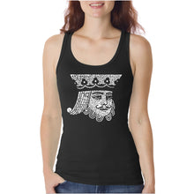 Load image into Gallery viewer, King of Spades  - Women&#39;s Word Art Tank Top