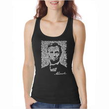 Load image into Gallery viewer, ABRAHAM LINCOLN GETTYSBURG ADDRESS - Women&#39;s Word Art Tank Top