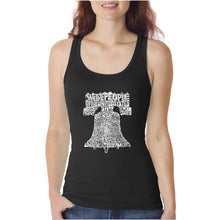 Load image into Gallery viewer, Liberty Bell  - Women&#39;s Word Art Tank Top