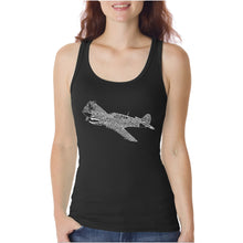 Load image into Gallery viewer, P40  - Women&#39;s Word Art Tank Top