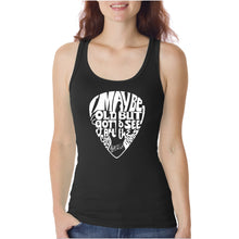 Load image into Gallery viewer, Guitar Pick  - Women&#39;s Word Art Tank Top