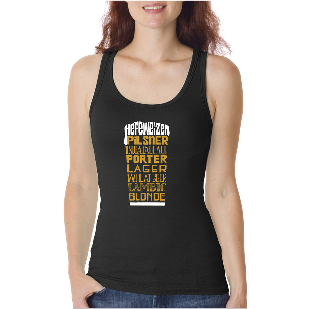 Styles of Beer  - Women's Word Art Tank Top