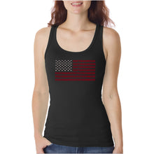 Load image into Gallery viewer, Proud To Be An American - Women&#39;s Word Art Tank Top