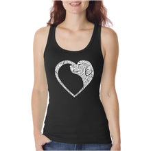 Load image into Gallery viewer, Dog Heart - Women&#39;s Word Art Tank Top
