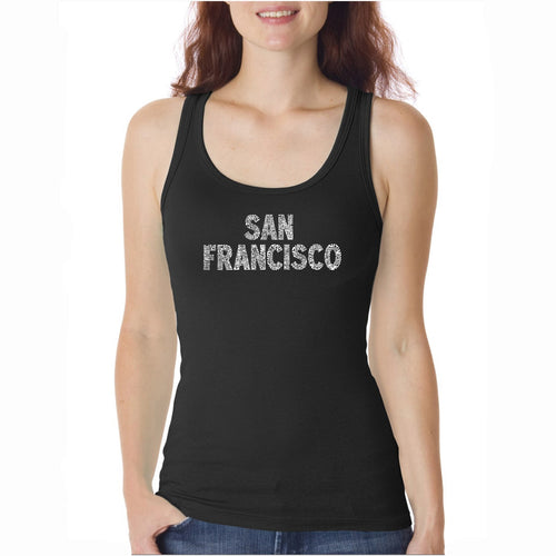 SAN FRANCISCO NEIGHBORHOODS  - Women's Word Art Tank Top