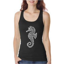 Load image into Gallery viewer, Types of Seahorse  - Women&#39;s Word Art Tank Top