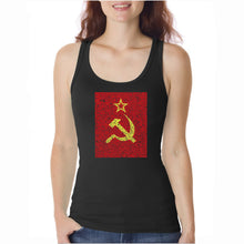 Load image into Gallery viewer, Lyrics to the Soviet National Anthem  - Women&#39;s Word Art Tank Top