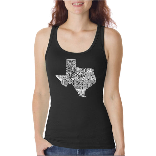 The Great State of Texas  - Women's Word Art Tank Top