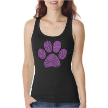 Load image into Gallery viewer, XOXO Dog Paw  - Women&#39;s Word Art Tank Top