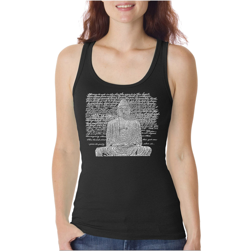 Zen Buddha  - Women's Word Art Tank Top