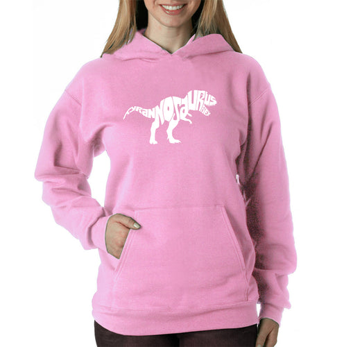 TYRANNOSAURUS REX - Women's Word Art Hooded Sweatshirt
