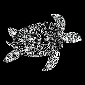 Turtle - Girl's Word Art Hooded Sweatshirt