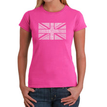 Load image into Gallery viewer, UNION JACK - Women&#39;s Word Art T-Shirt