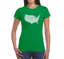 Load image into Gallery viewer, THE STAR SPANGLED BANNER - Women&#39;s Word Art T-Shirt