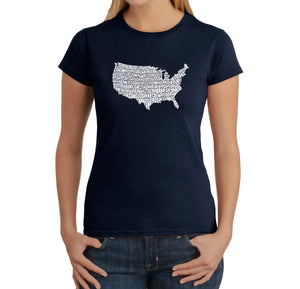 THE STAR SPANGLED BANNER - Women's Word Art T-Shirt