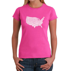 THE STAR SPANGLED BANNER - Women's Word Art T-Shirt