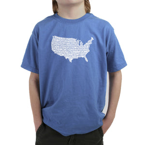 THE STAR SPANGLED BANNER - Boy's Word Art T-Shirt