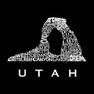 Utah - Men's Word Art Crewneck Sweatshirt