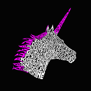 Unicorn - Women's Word Art V-Neck T-Shirt