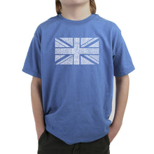 Load image into Gallery viewer, UNION JACK - Boy&#39;s Word Art T-Shirt