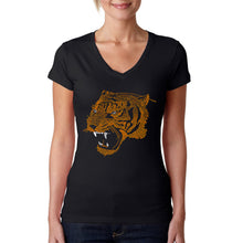 Load image into Gallery viewer, Beast Mode - Women&#39;s Word Art V-Neck T-Shirt