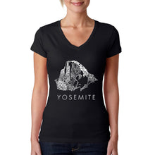 Load image into Gallery viewer, Yosemite - Women&#39;s Word Art V-Neck T-Shirt