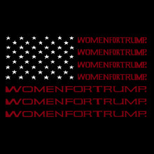 Load image into Gallery viewer, LA Pop Art Women&#39;s Dolman Cut Word Art Shirt - Women For Trump