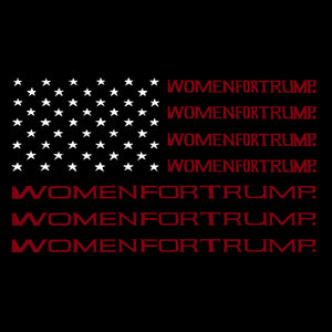 Women For Trump - Small Word Art Tote Bag