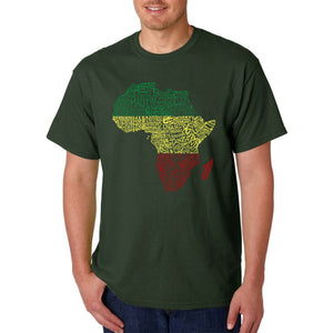 Countries in Africa - Men's Word Art T-Shirt